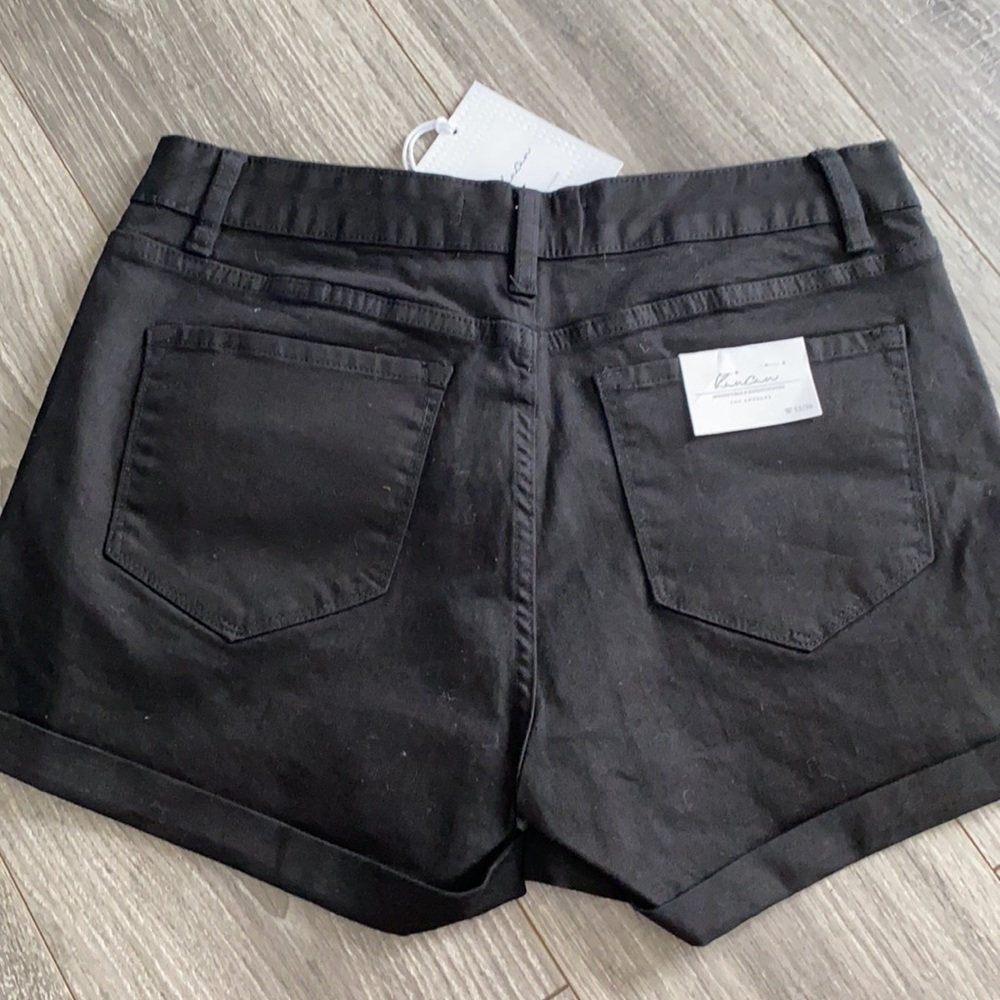 Black distressed Kancan shorts size 13/30 - Picture 4 of 6